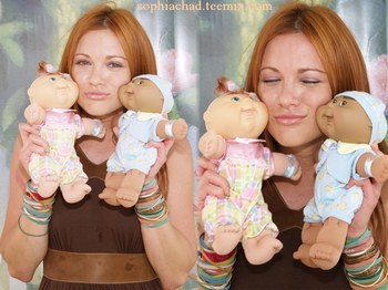 rachel avec des peluches!